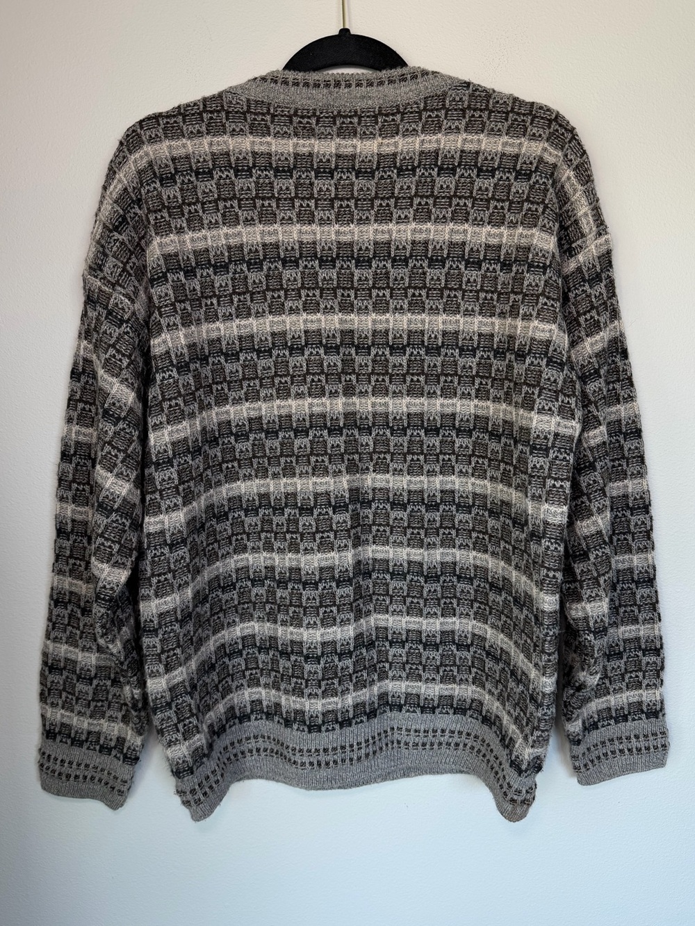 Vintage 90’s Jantzen Crewneck Sweater Grunge Stripes Outdoors - Picture 4 of 4
